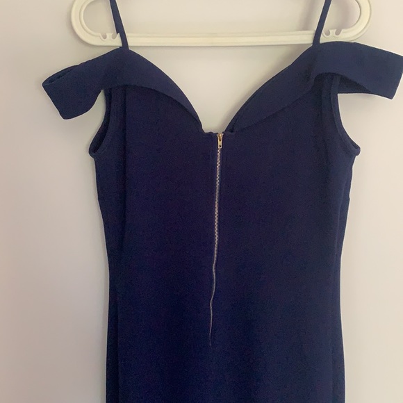 ASOS | Navy blue off the shoulder dress - Picture 5 of 5